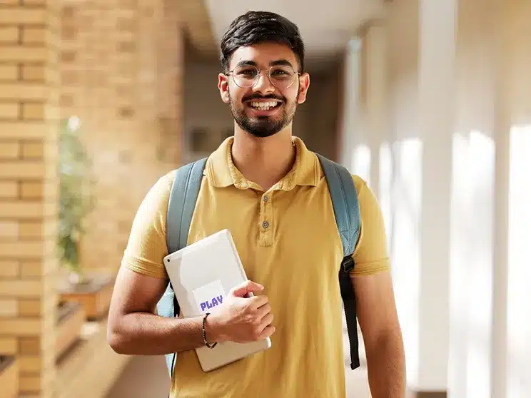 Indian male college student 