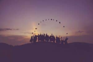 Graduates celebrating