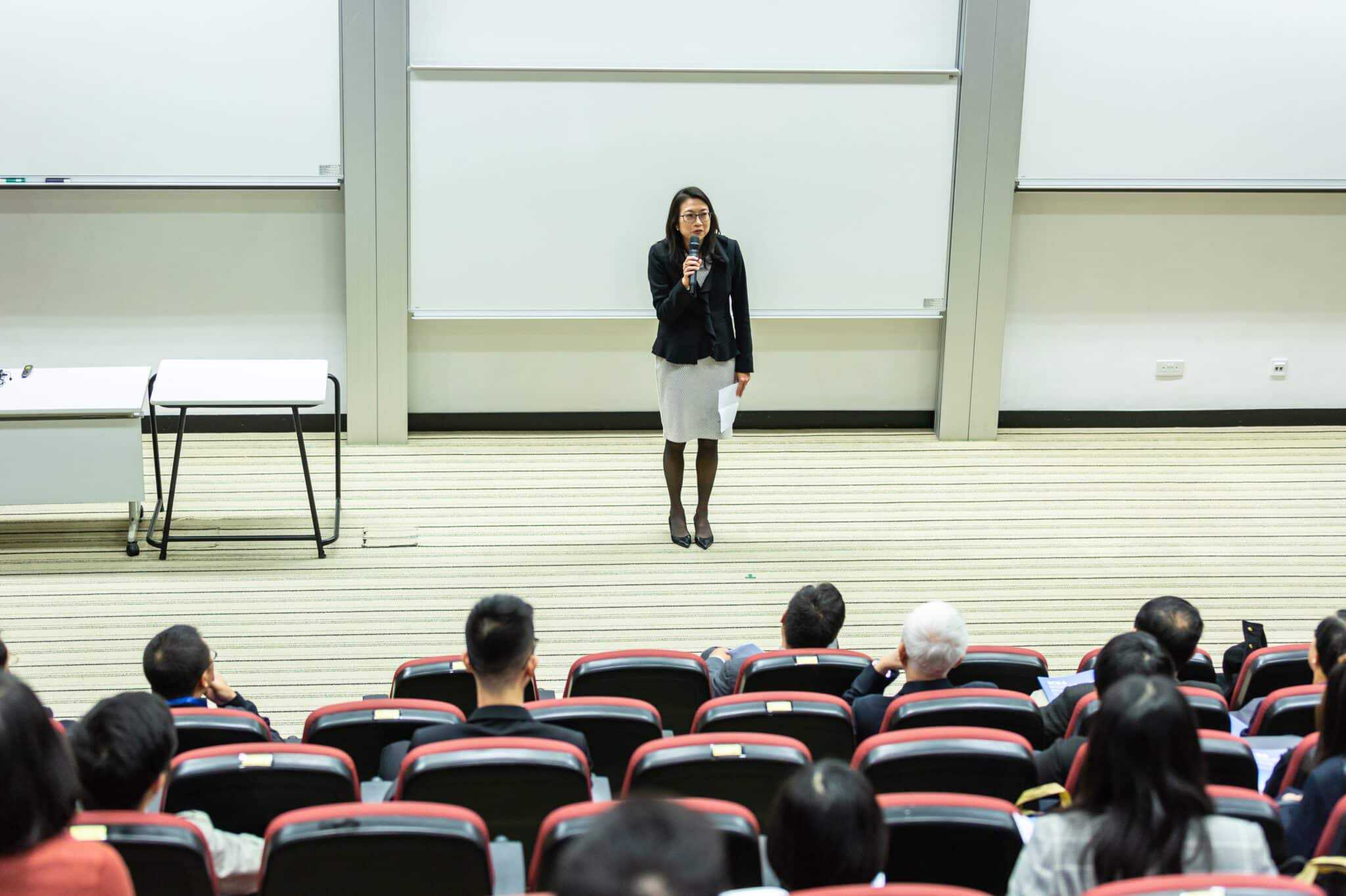 University lecturer mentoring a student