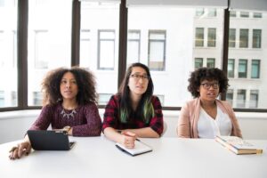 Interns learning on the job