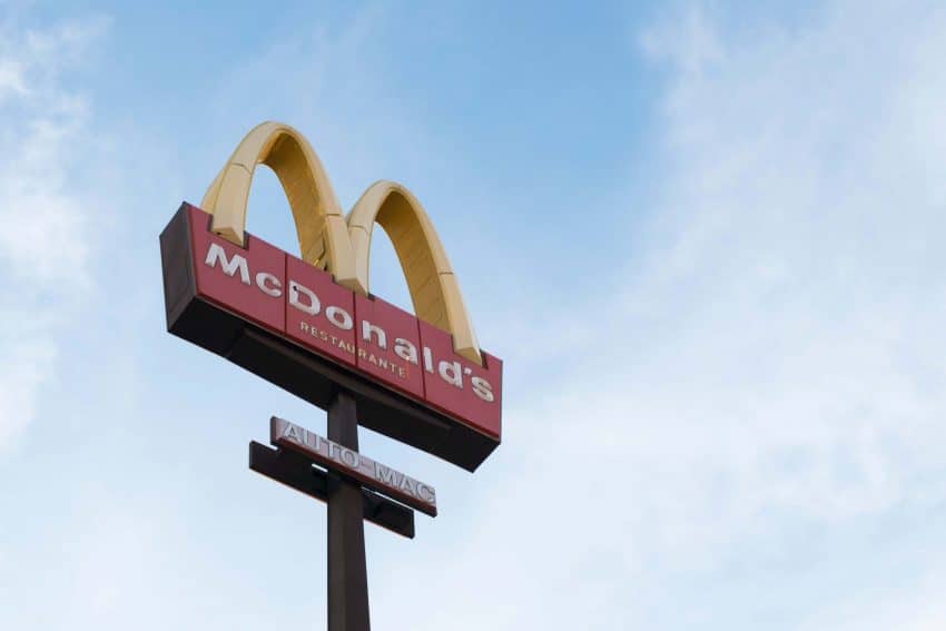 Mcdonald’s University restaurant golden arches logo