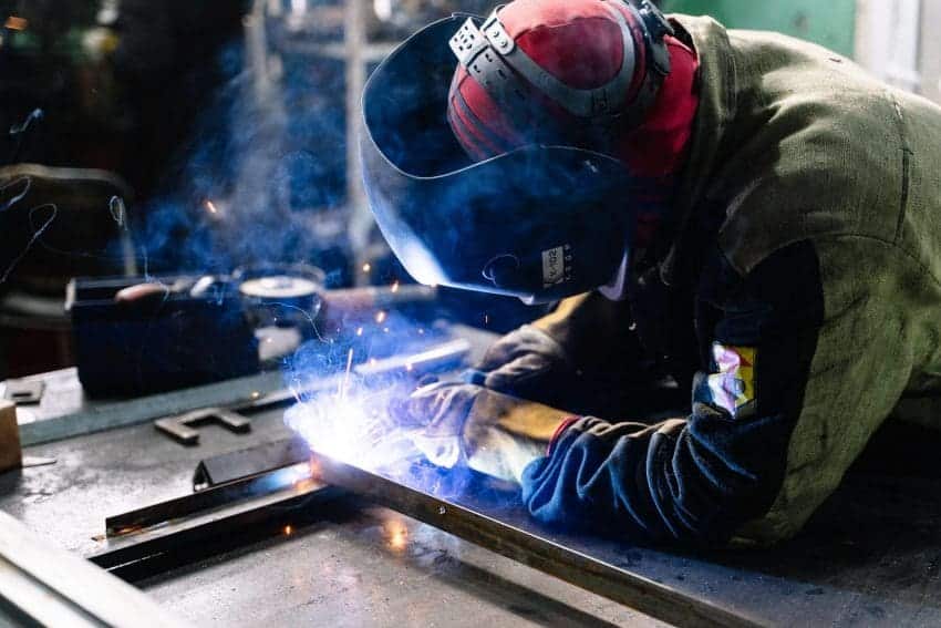 Sheet metal workers weld and build a variety of structures