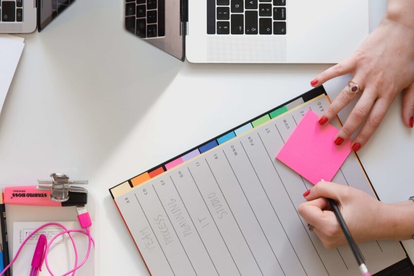 Student makes studying fun by color coding notes