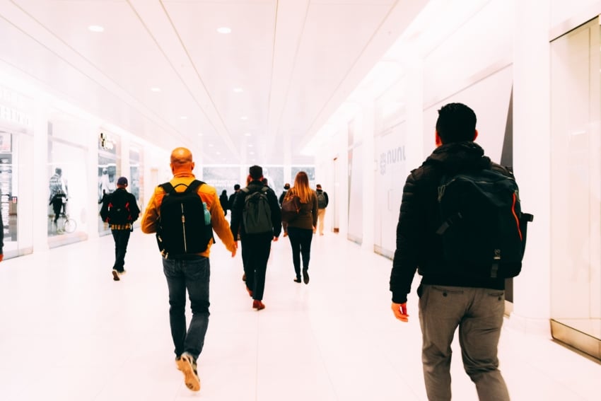 University of the People students with backpacks going to study