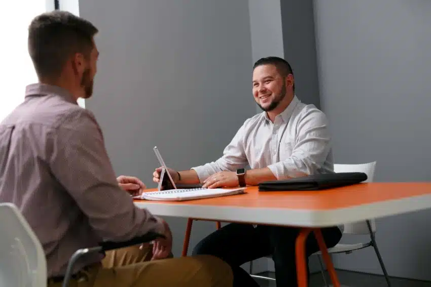 Job applicant ready to work on LinkedIn resume