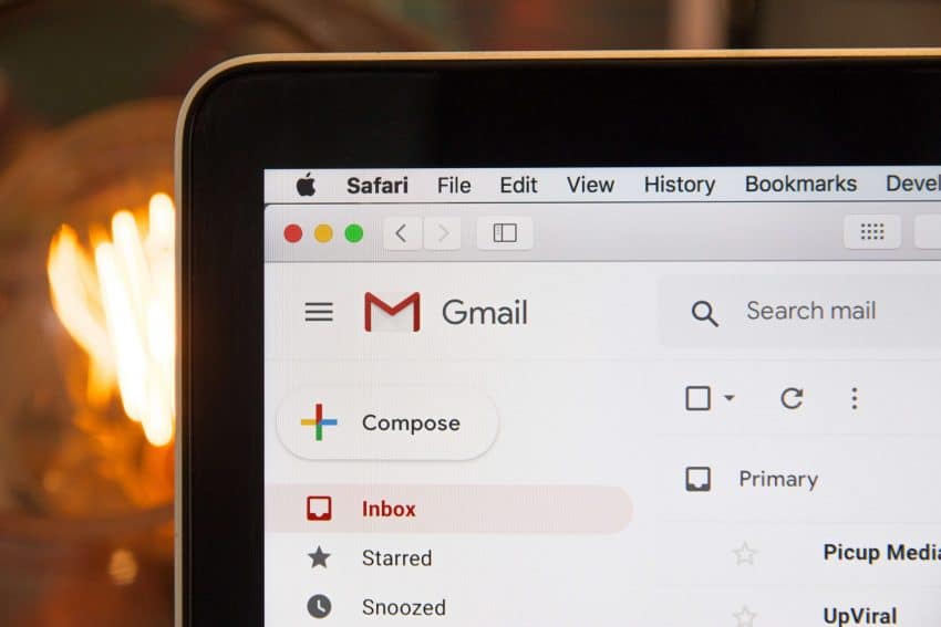 Gmail on desktop