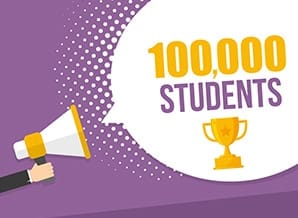 100000-students 100,000 Students Enrolled