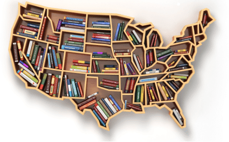 American map books inside