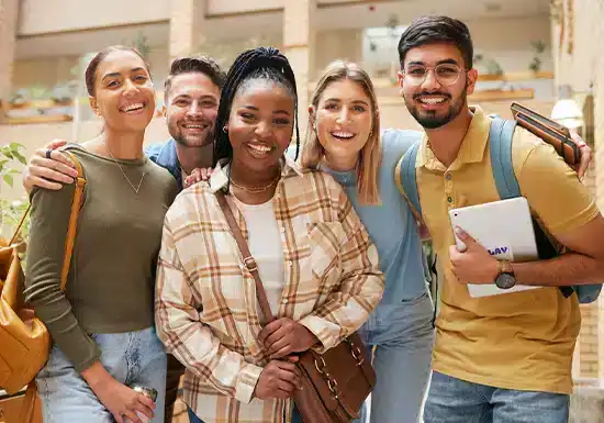 a group of community college students