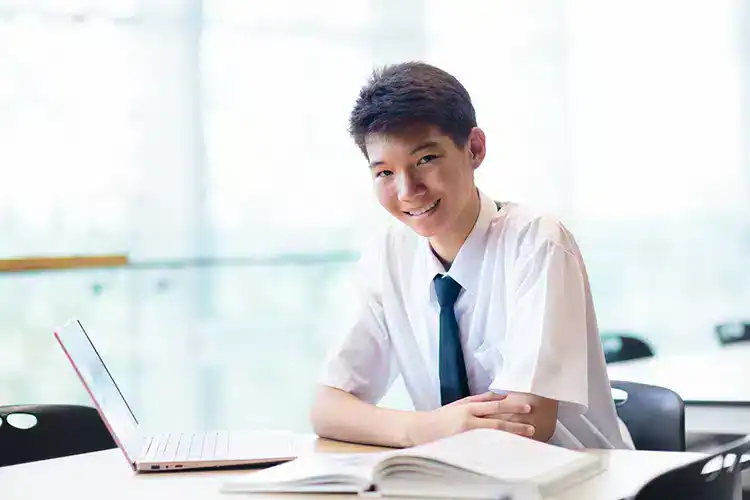 a male college student