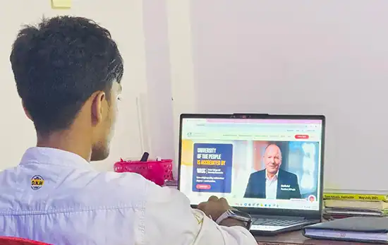 A Rohingya Refugee Male Student Earning a Computer Science Degree at UoPeople