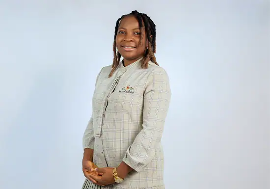 a female MBA graduate of University of the People